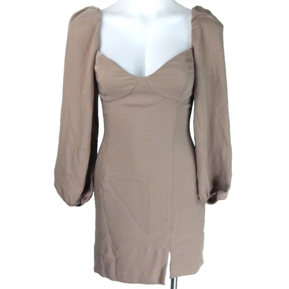 Wilfred Aritzia Novella Puff Sleeve Mini Dress